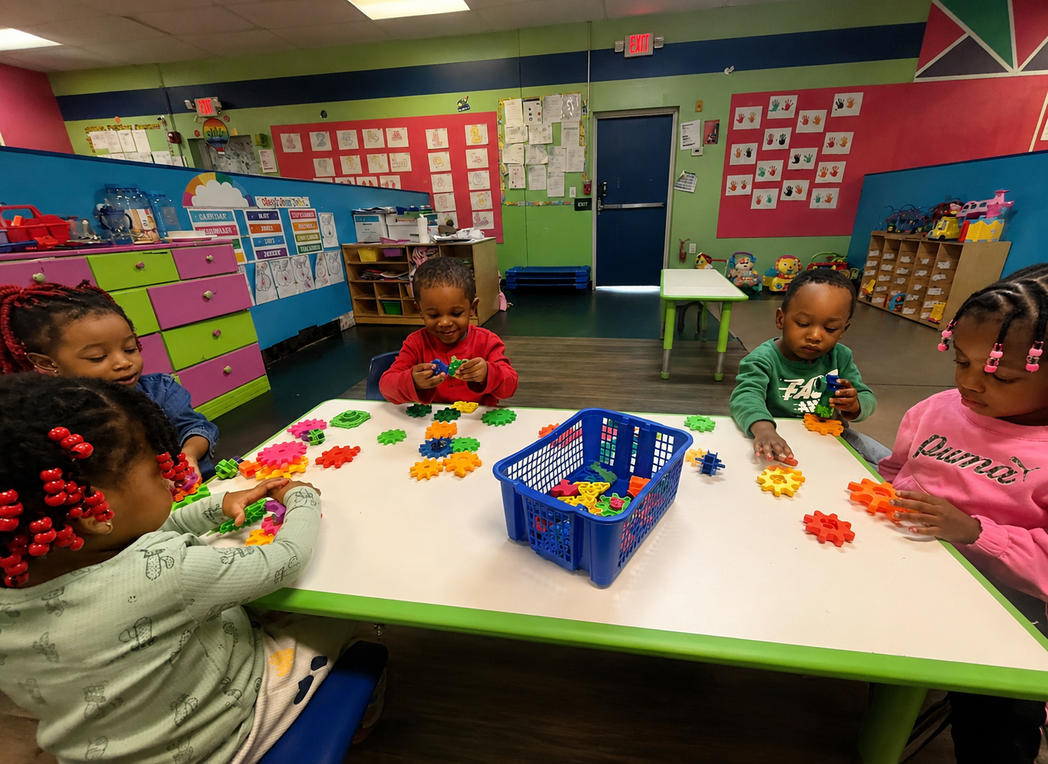 Children enjoying reading and story time at Divine Peace Childcare