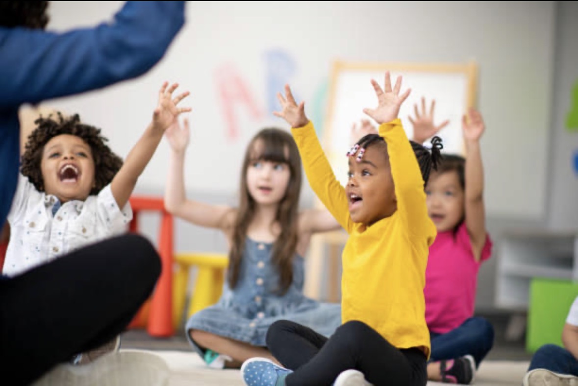 Children enjoying art and creative activities